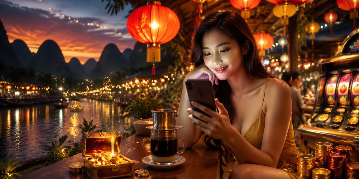 Cảnh đặt cược sôi động tại sòng bạc casino phong cách Việt Nam