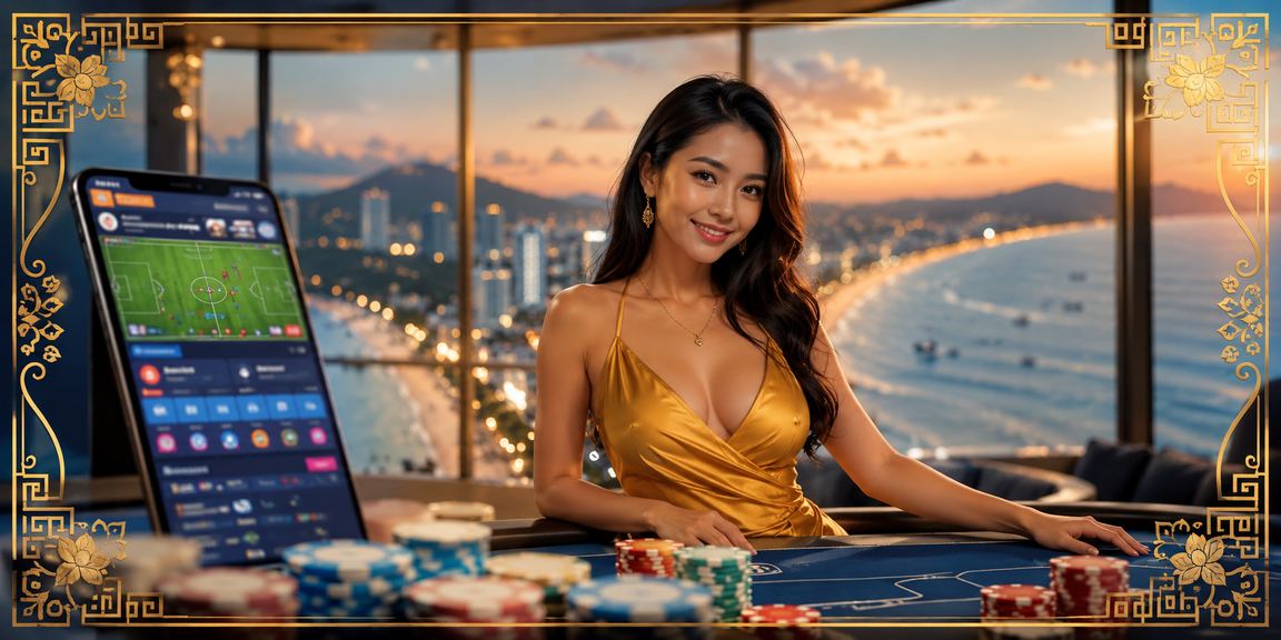 Người dùng Vũng Tàu trải nghiệm ứng dụng casino k80 trên bãi biển